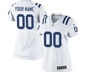 Women's Nike Indianapolis Colts Customized White Game Jersey