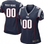 Women's Nike New England Patriots Customized Blue Game Jersey