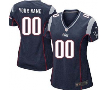 Women's Nike New England Patriots Customized Blue Game Jersey