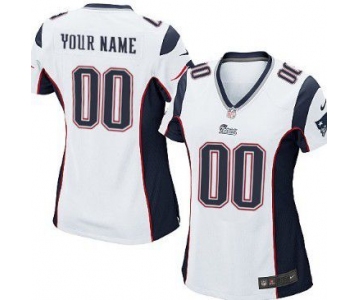 Women's Nike New England Patriots Customized White Game Jersey