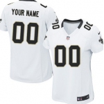 Women's Nike New Orleans Saints Customized White Game Jersey