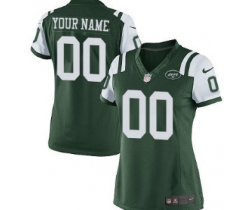 Women's Nike New York Jets Customized Green Game Jersey