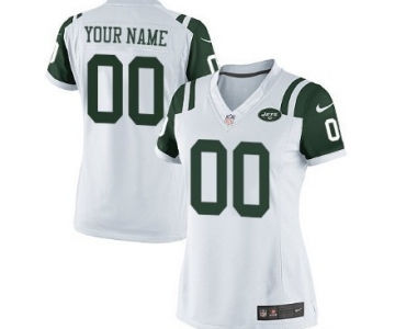 Women's Nike New York Jets Customized White Game Jersey