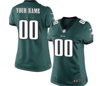 Women's Nike Philadelphia Eagles Customized Dark Green Game Jersey