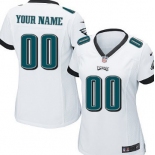 Women's Nike Philadelphia Eagles Customized White Game Jersey