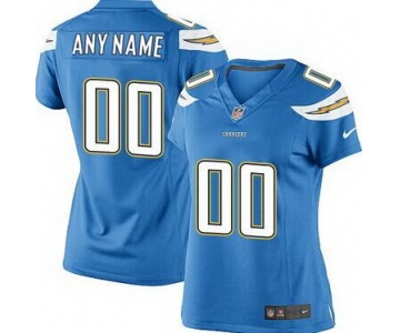 Women's Nike San Diego Chargers Customized 2013 Light Blue Game Jersey