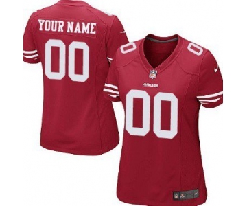 Wome'ns Nike San Francisco 49ers Customized Red Game Jersey