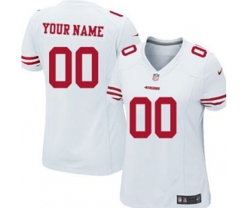 Women's Nike San Francisco 49ers Customized White Game Jersey