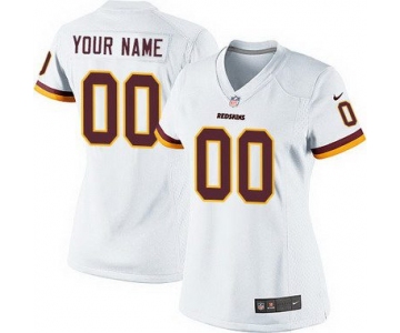 Women's Nike Washington Redskins Customized 2013 White Game Jersey