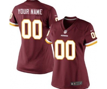 Women's Nike Washington Redskins Customized Red Game Jersey