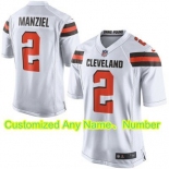 Youth Cleveland Browns Nike White Customized 2015 Game Jersey