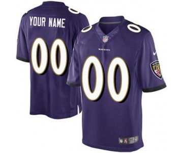 Youth Nike Baltimore Ravens Customized 2013 Purple Game Jersey