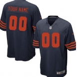 Youth Nike Chicago Bears Customized Blue With Orange Game Jersey