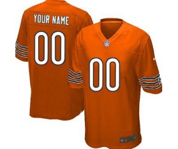 Youth Nike Chicago Bears Customized Orange Game Jersey