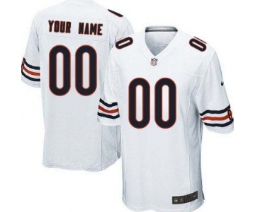 Youth Nike Chicago Bears Customized White Game Jersey