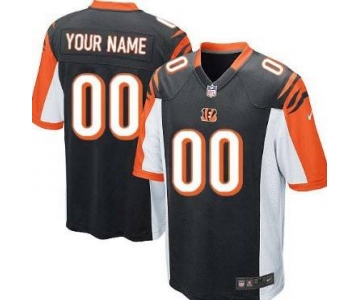 Youth Nike Cincinnati Bengals Customized Black Game Jersey