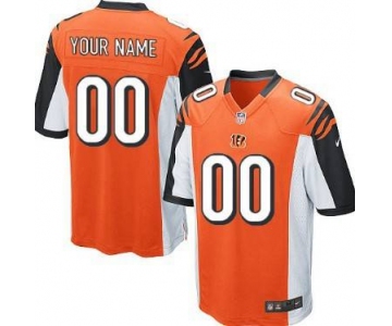 Youth Nike Cincinnati Bengals Customized Orange Game Jersey