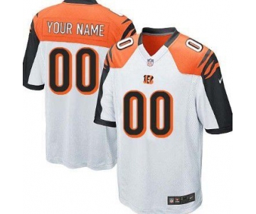 Youth Nike Cincinnati Bengals Customized White Game Jersey