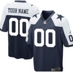 Youth Nike Dallas Cowboys Customized Blue Thanksgiving Game Jersey