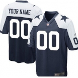 Youth Nike Dallas Cowboys Customized Blue Thanksgiving Game Jersey