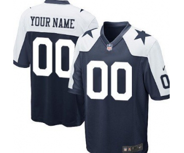 Youth Nike Dallas Cowboys Customized Blue Thanksgiving Game Jersey