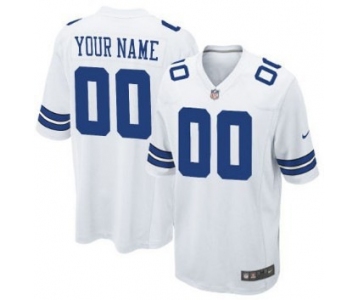 Youth Nike Dallas Cowboys Customized White Game Jersey