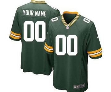 Youth Nike Green Bay Packers Customized Green Game Jersey