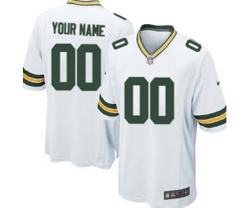 Youth Nike Green Bay Packers Customized White Game Jersey