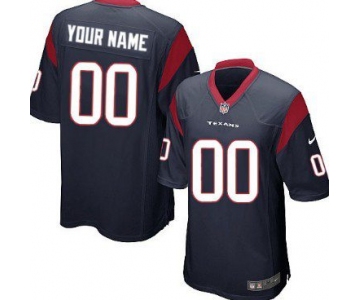 Youth Nike Houston Texans Customized Blue Game Jersey