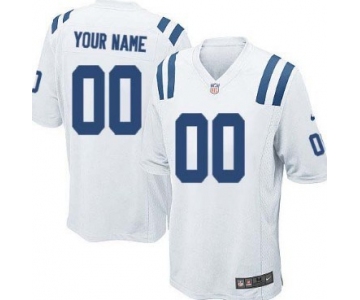 Youth Nike Indianapolis Colts Customized White Game Jersey