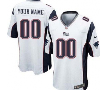 Youth Nike New England Patriots Customized White Game Jersey