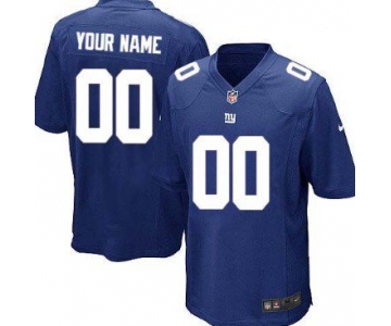 Youth Nike New York Giants Customized Blue Game Jersey