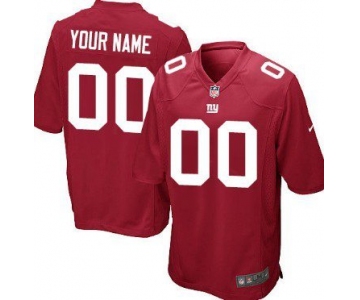 Youth Nike New York Giants Customized Red Game Jersey