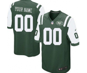 Youth Nike New York Jets Customized Green Game Jersey