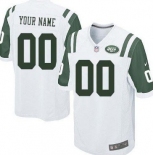 Youth Nike New York Jets Customized White Game Jersey