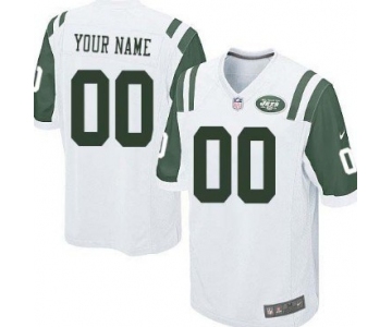 Youth Nike New York Jets Customized White Game Jersey