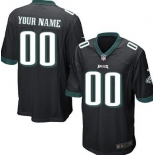 Youth Nike Philadelphia Eagles Customized Black Game Jersey