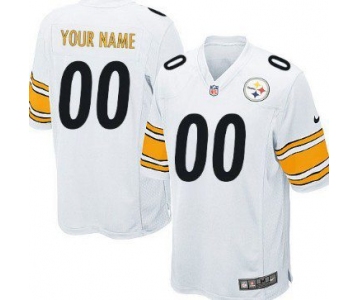 Youth Nike Pittsburgh Steelers Customized White Game Jersey