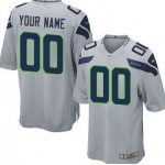 Youth Nike Seattle Seahawks Customized Gray Game Jersey