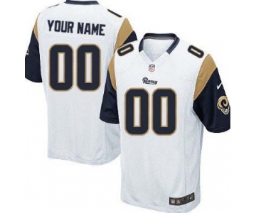 Youth Nike St. Louis Rams Customized White Game Jersey