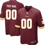 Youth Nike Washington Redskins Customized Red Game Jersey