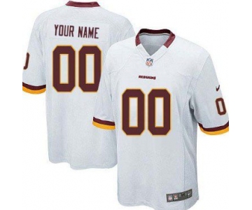 Youth Nike Washington Redskins Customized White Game Jersey