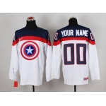 2015 Men's Team USA Customized Captain America Fashion White Jersey