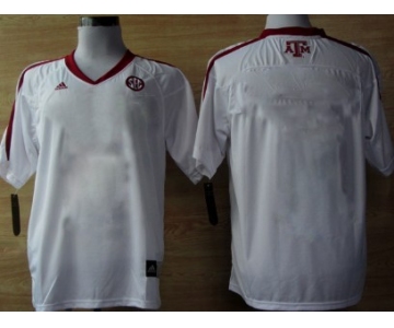 Men's Texas A&M Aggies Customized White Jersey