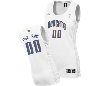 Womens Charlotte Bobcats Customized White Jersey