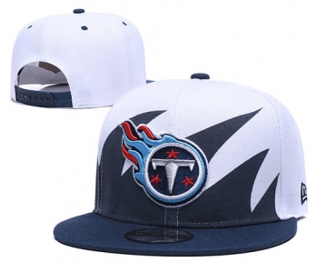 Titans Team Logo Navy White Adjustable Hat