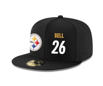 Pittsburgh Steelers #26 Le'Veon Bell Snapback Cap NFL Player Black with White Number Stitched Hat