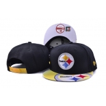 Steelers Fresh Logo Black Adjustable Hat SF