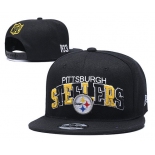 Steelers Team Logo Black 1933 Anniversary Adjustable Hat YD