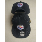 Steelers Team Logo Black Adjustable Hat LT